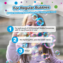 Load image into Gallery viewer, WOWmazing Bubble Concentrate Refill - pouches-pack - Just Add Water!
