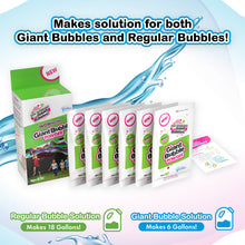 Load image into Gallery viewer, WOWmazing Bubble POWDER (6 packets) - Turns Dish Detergent into Giant Bubbles. Makes 6 GALLONS!
