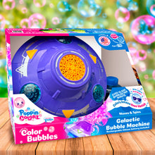 Load image into Gallery viewer, PoppinColorz™ Galactic Color Bubble Machine™ – Spins, Lights, Plays Music – Outdoor Toy for Kids Ages 6-96