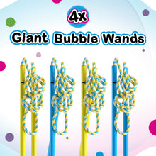 Load image into Gallery viewer, 4 Big Bubble Wands: Making Giant Bubbles. Great birthday activity and party favor. Giant Bubble Solution Not Included.

