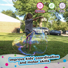 Load image into Gallery viewer, 4 Big Bubble Wands: Making Giant Bubbles. Great birthday activity and party favor. Giant Bubble Solution Not Included.
